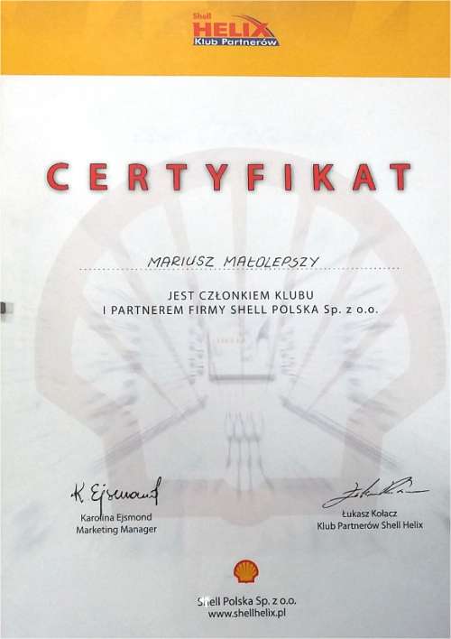 Shell Helix Klub Partnerów Bol-Car